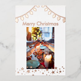 Carte de vacances de Noël, carte de vacances de Fo