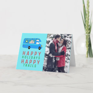 Carte de vacances de Noël Cume Camper RV photo per