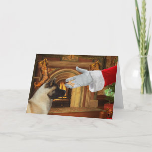 Carte de vacances de Noël d'Akita