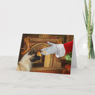 Carte de vacances de Noël d'Akita