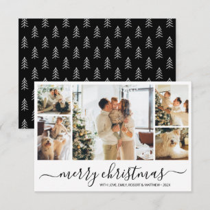Carte de vacances de Noël de collection de photos 