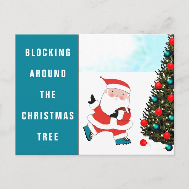 Carte de vacances de Noël de football (Devant)