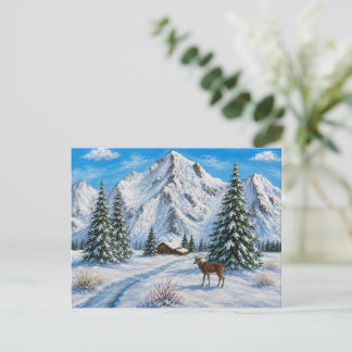 Carte de vacances de Noël de la vallée de la monta