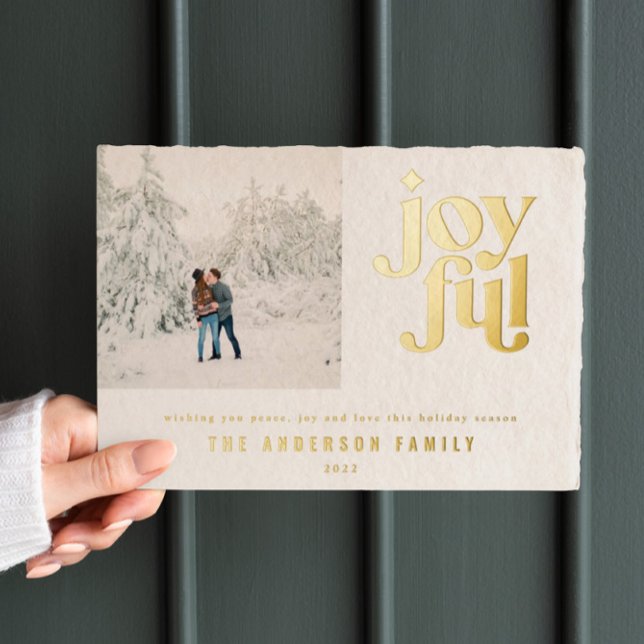 Carte de vacances de Noël minime moderne Foil (Créateur téléchargé)