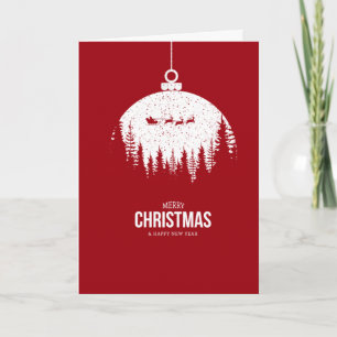 Carte de vacances de Noël moderne