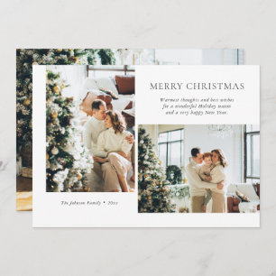 Carte de vacances de Noël moderne