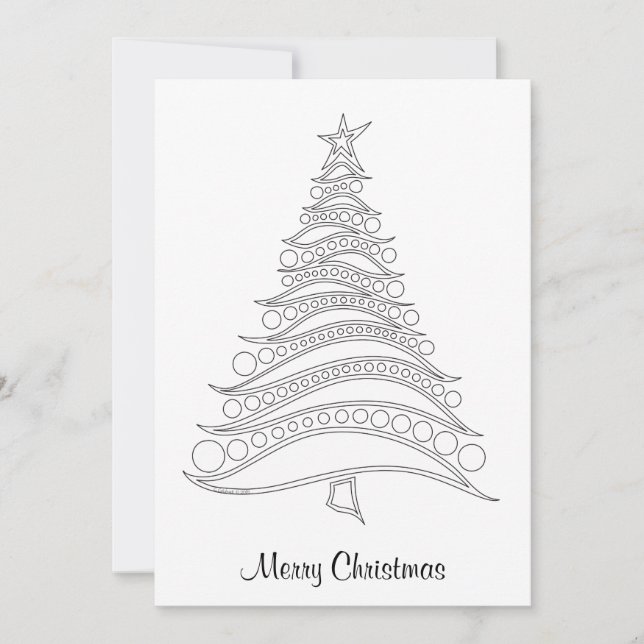Carte de vacances de Noël personnalisable à couleu (Devant)