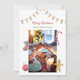 Carte de vacances de Noël, photo de Noël