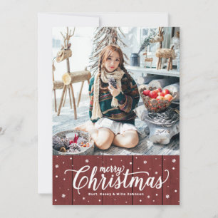 Carte de vacances de Noël pour le pays