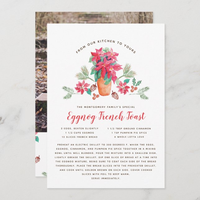 Carte de vacances de Noël préférée de grand-mère (Devant / Derrière)