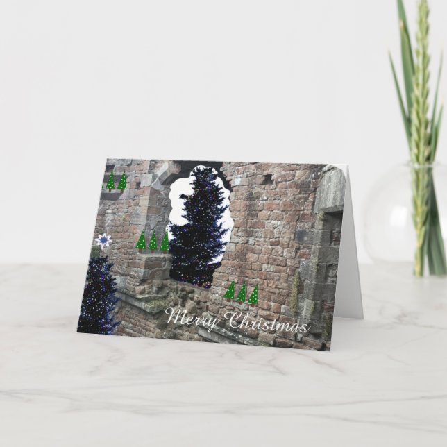 Carte de vacances de Noël rustique (Devant)