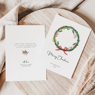 Carte de vacances de Noël Watercolor