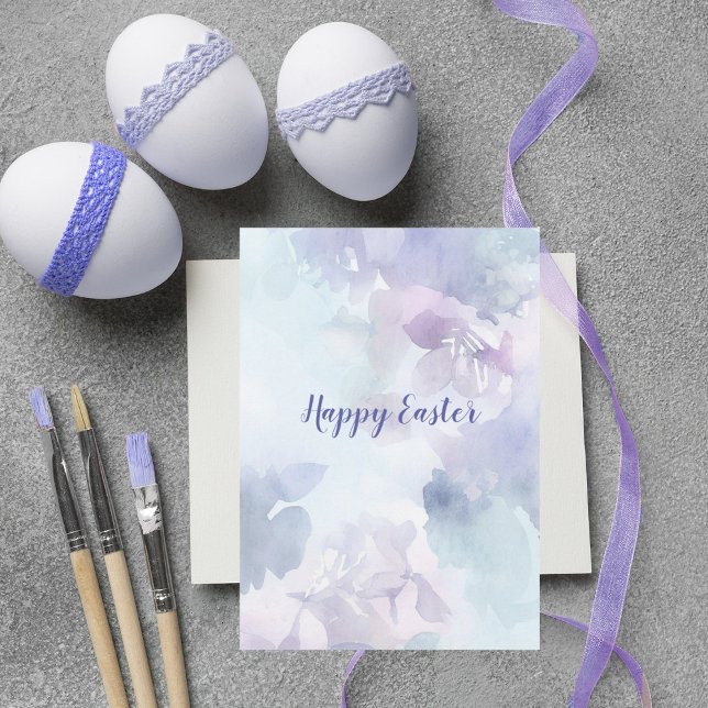 Carte de vacances de Pâques à l'aquarelle (Créateur téléchargé)