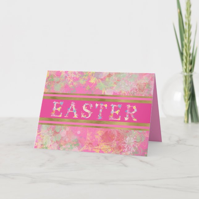 Carte de vacances de Pâques Springs Watercolor (Devant)