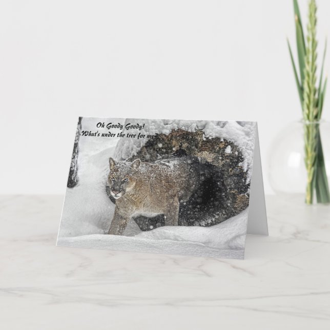 Carte de vacances de puma (Devant)