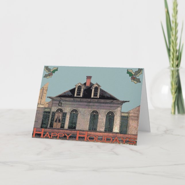 Carte de vacances de quartier français (Devant)