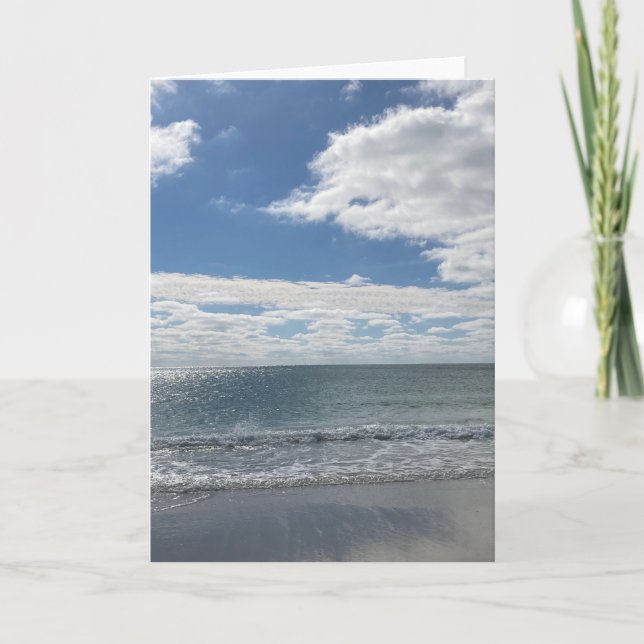 Carte de vacances de sable (Devant)