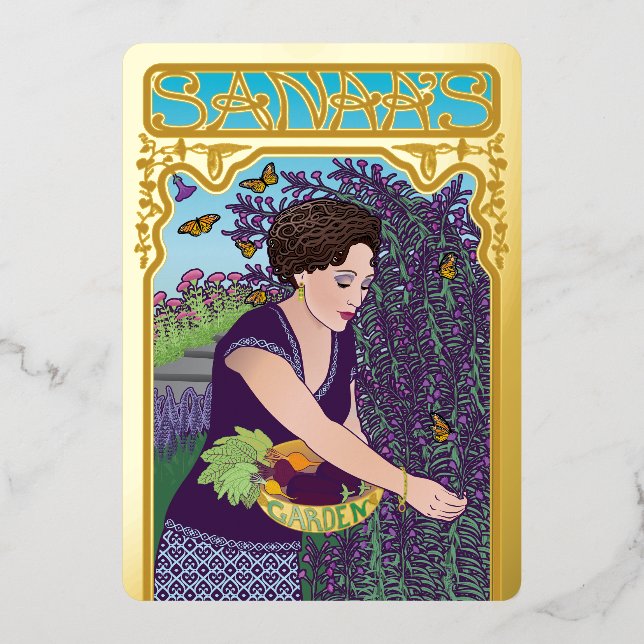 Carte de vacances de Sanaa's Garden Foil (Recto)