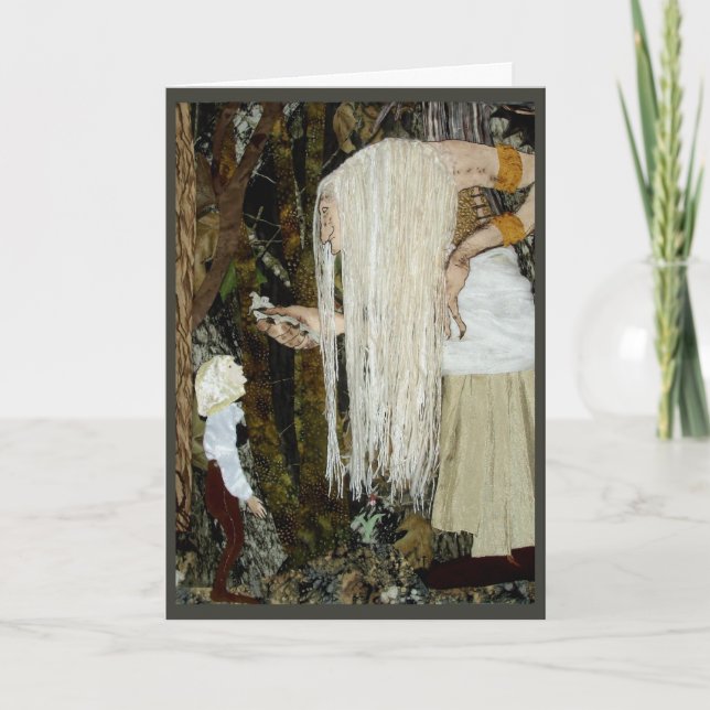 Carte de vacances de sorcière de forêt (Devant)