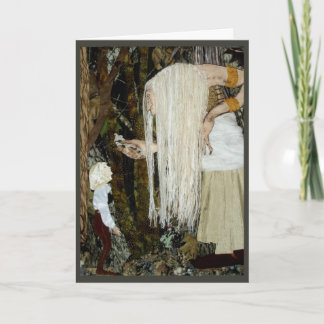 Carte de vacances de sorcière de forêt