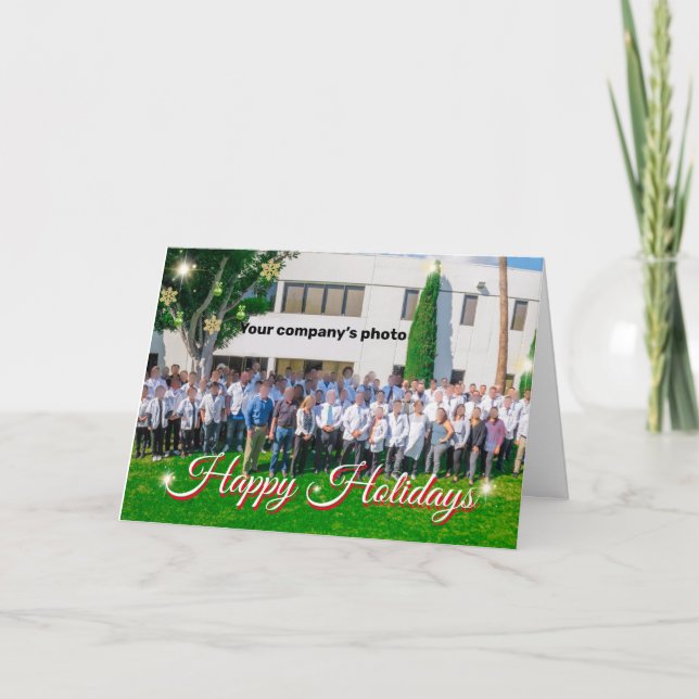 Carte de vacances de votre entreprise (Devant)