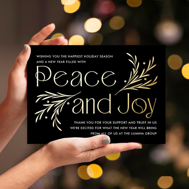 Carte de vacances d'entreprise de la Lavish Soirée (Créateur téléchargé)