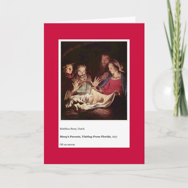 CARTE DE VACANCES DES PARENTS DE MARY (Devant)