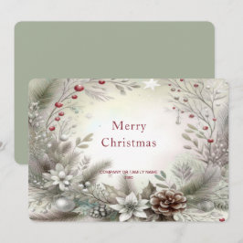 Carte de vacances d'hiver de Noël