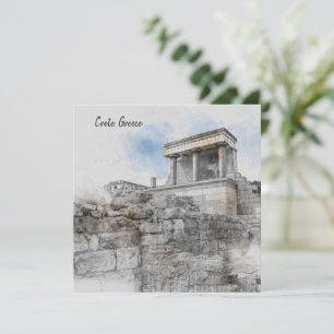 Carte de vacances du palais de Knossos – Voyage en
