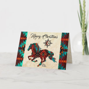 Carte de vacances du sud-ouest du cheval