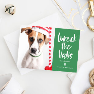 Carte de vacances éditable couleur Wreck The Halls