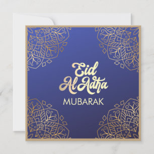Carte de vacances Eid Al Adha Golden Mandala Star 