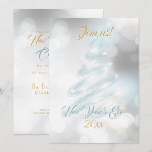Carte de vacances Elegant NYE Bokeh Company