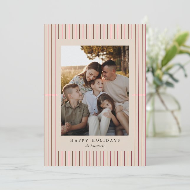 Carte de vacances en gabardine (Debout devant)