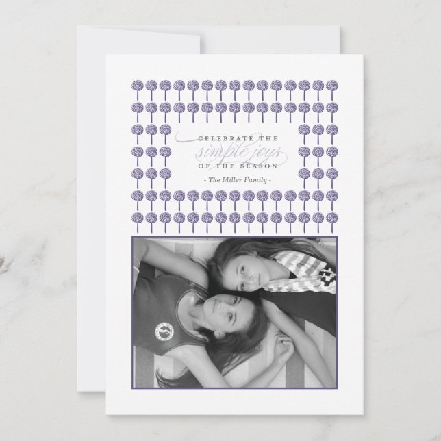 Carte de vacances encadrée Peppermint Majestic (Devant)