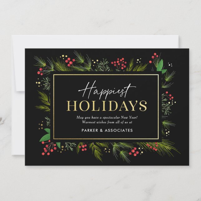 Carte de vacances Festive Frame Business (Devant)