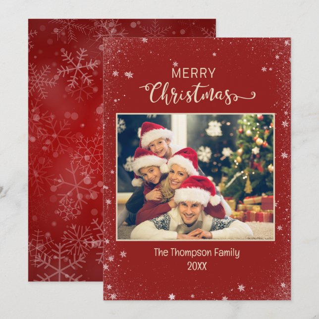 Carte de vacances Flat Flat Flat de la famille Bou (Devant / Derrière)