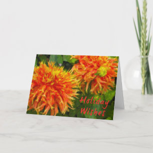 Carte de vacances florale de Spider Mum