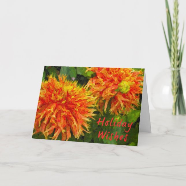 Carte de vacances florale Spider Mum (Devant)