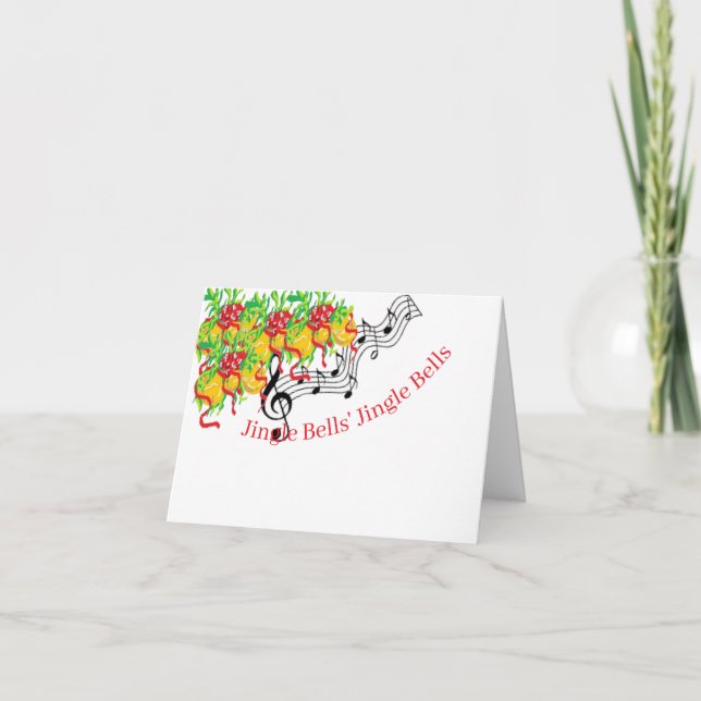 Carte de vacances G : Grelots de Noël  (Devant)