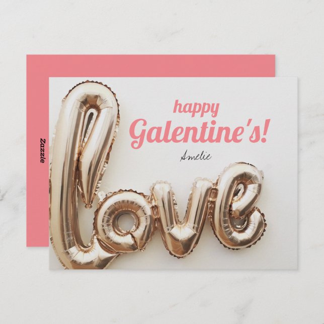 Carte de vacances Galentine joyeuse (Devant / Derrière)