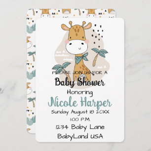 Carte de vacances Giraffe