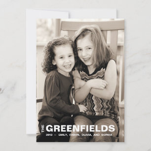 Carte de vacances Gras Rouge et Blanc