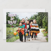 Carte de vacances Halloween Trick Or Treat Photo