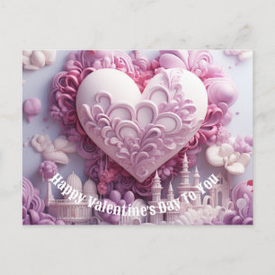 Carte de vacances Heureuse Sainte-Valentin To You