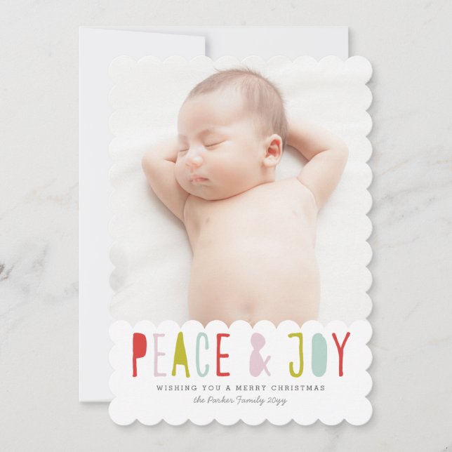 Carte de vacances hiver Joy (Devant)