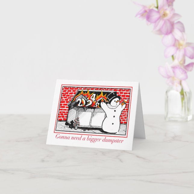 Carte de vacances - Il va falloir une plus grande  (Orchidée)