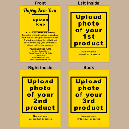 Carte de vacances Jaune Jaune Jaune d'affaires