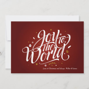 Carte de vacances Joy To the World