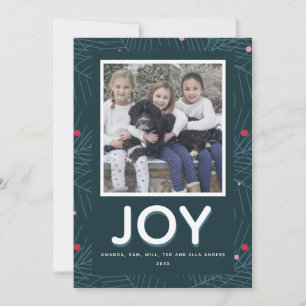 Carte de vacances Joyeuse Joyeuse Moderne 1 Photo 